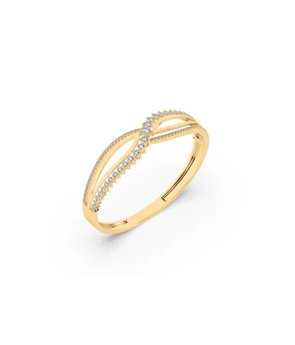 18kt Gold Plated Bracelet With Zircon