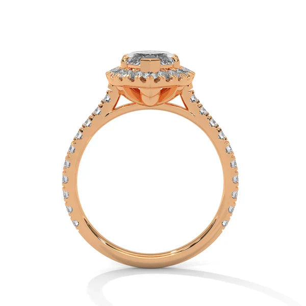 18kt Rose Gold Plated Marquise Shape RIng