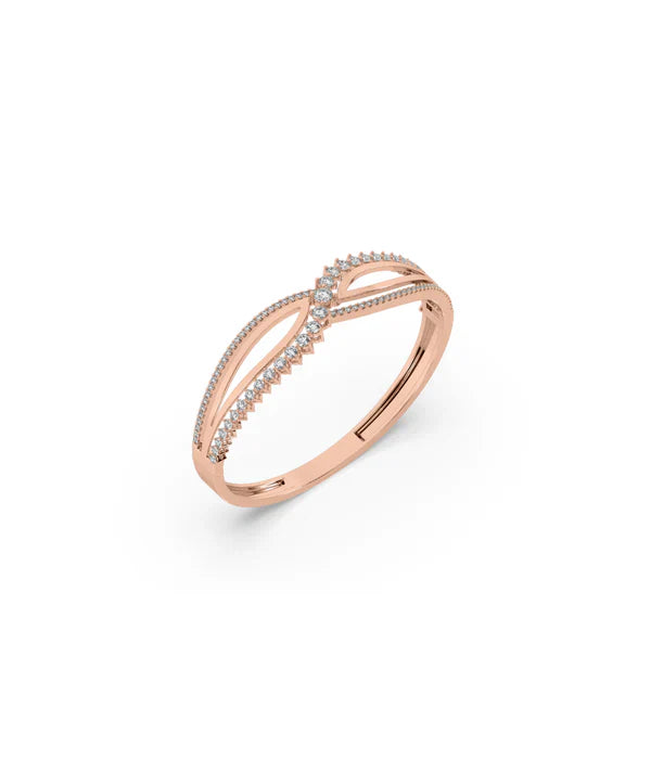 Rose Gold Dazzling Bangle