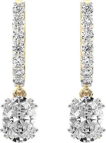 American Diamond Dangle Earrings