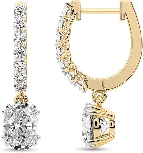 American Diamond Dangle Earrings