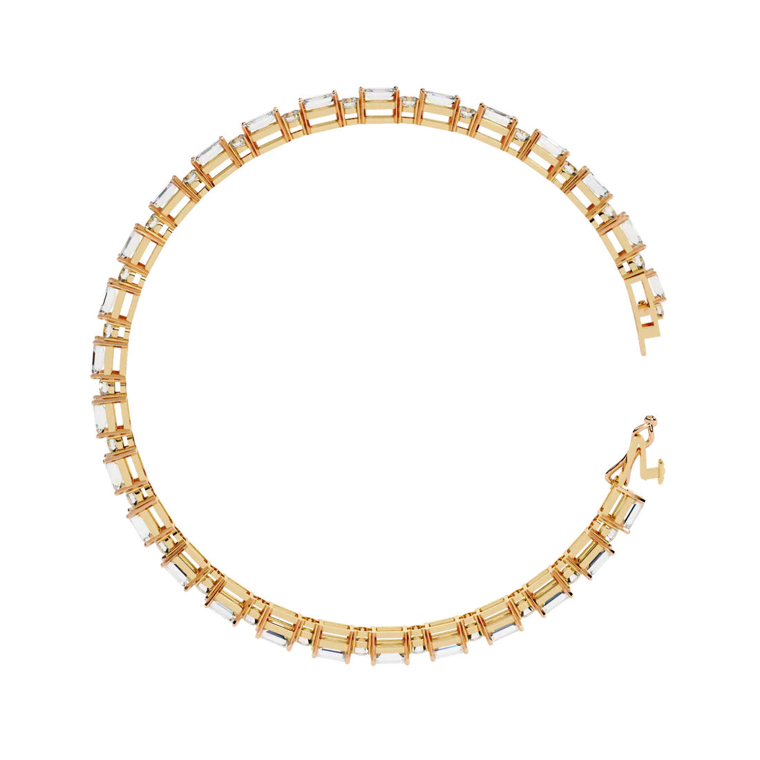 Tennis Bracelet 18kt Gold Plated