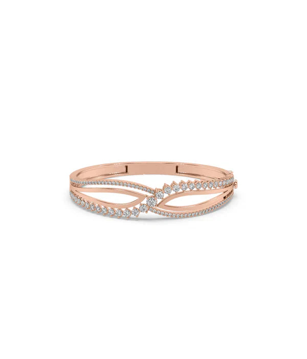 Rose Gold Dazzling Bangle