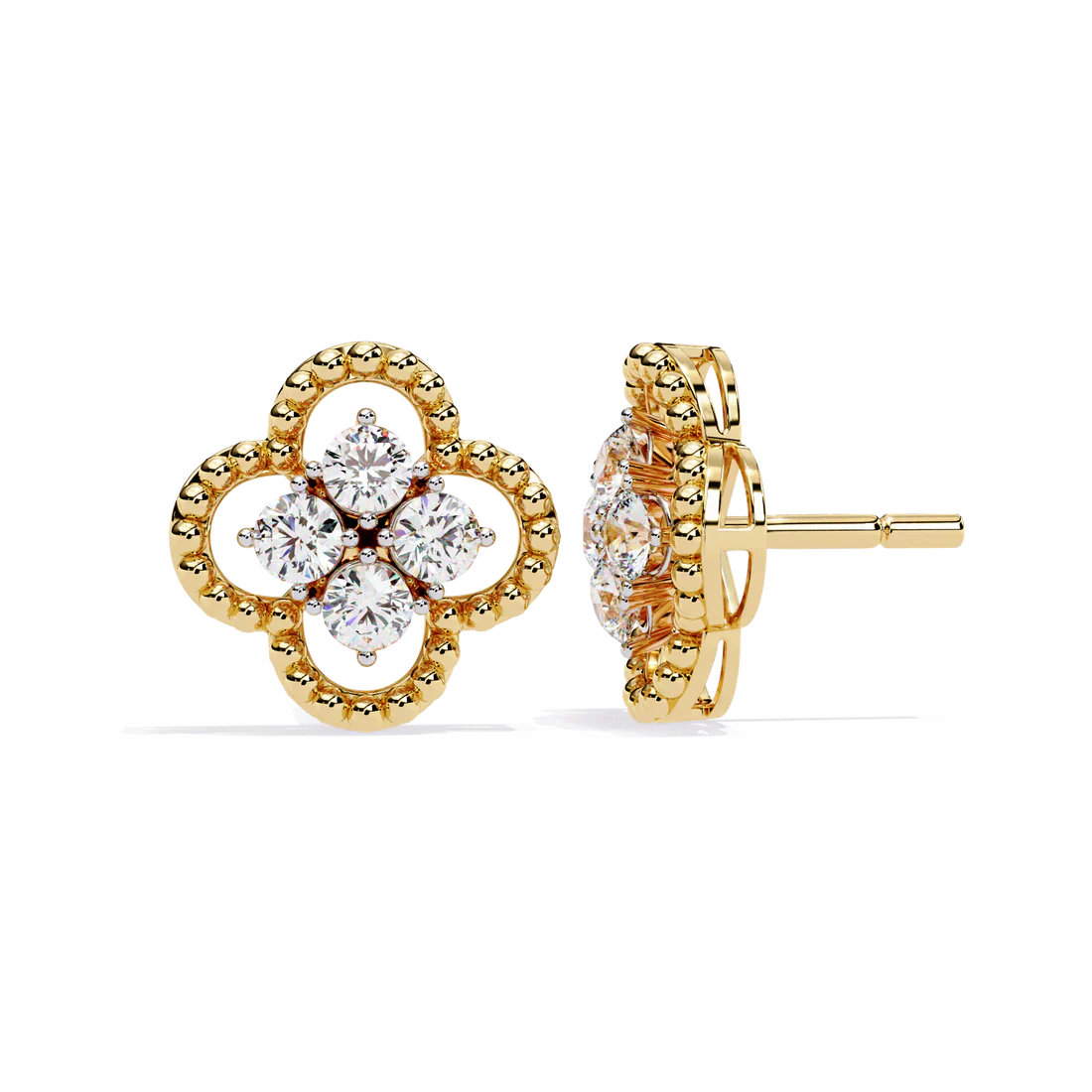 Rose Gold American Diamond Earring