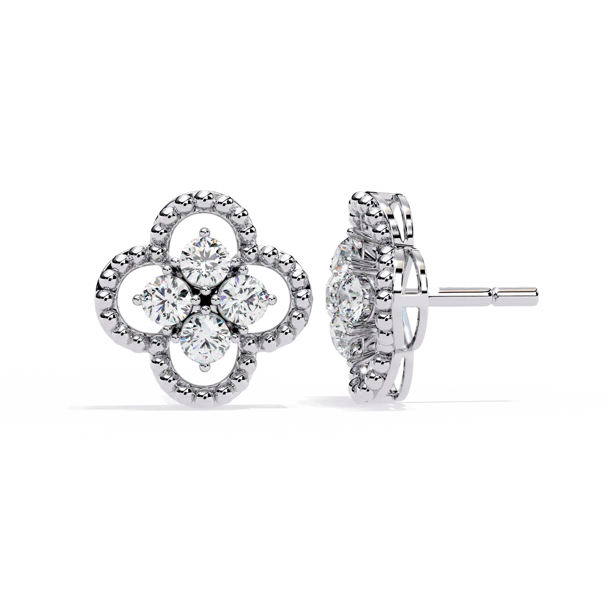 Rose Gold American Diamond Earring