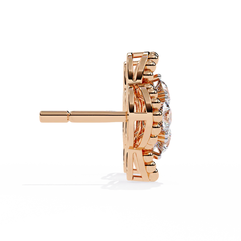 Rose Gold American Diamond Earring