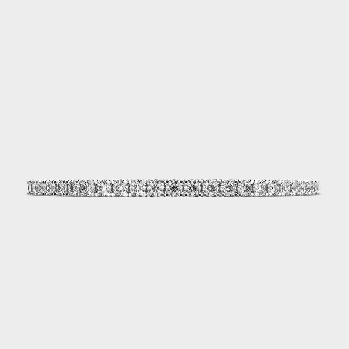 18kt White Gold Plated Tennis Bracelet