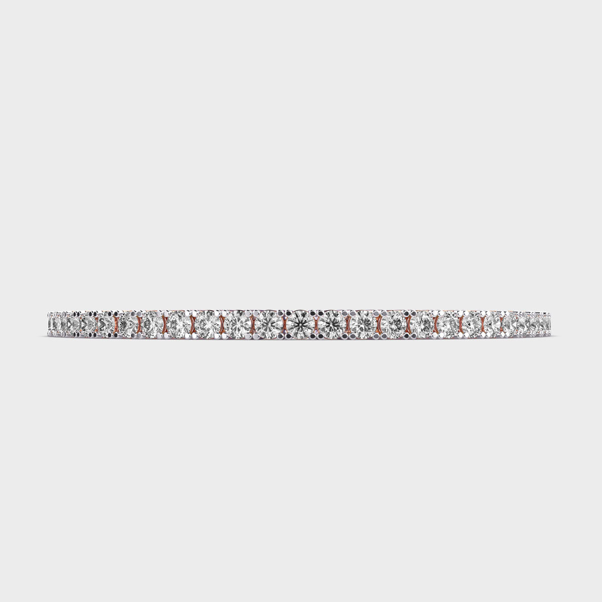 Rose Gold Plated Tennis Bracelet