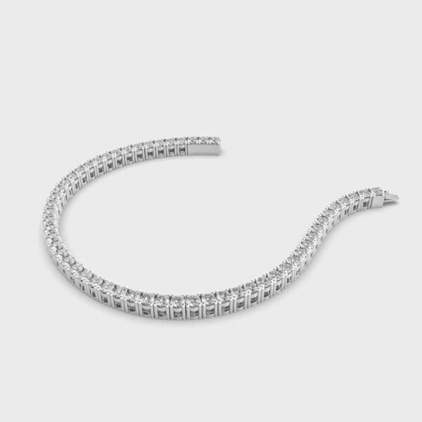 18kt White Gold Plated Tennis Bracelet