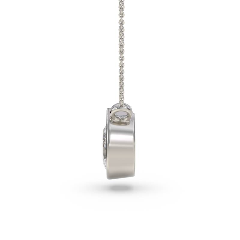 Pear Diamond Bezel Necklace