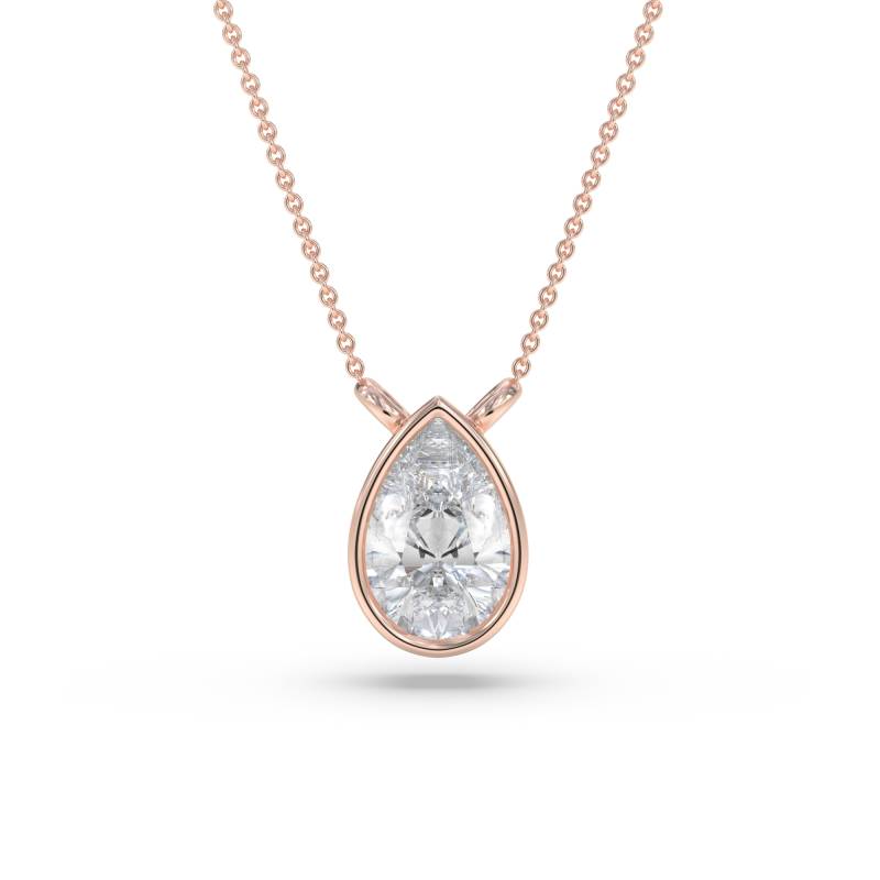 Rose Gold Pear Pendant